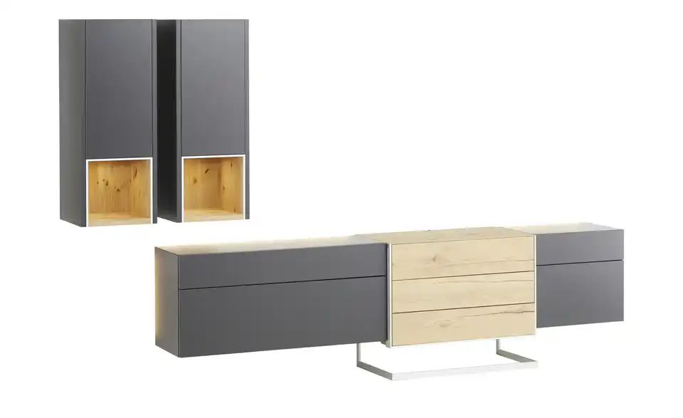 Wohnwert Wohnwand Media Design, Beleuchtet