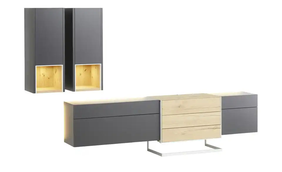 Wohnwert Wohnwand Media Design, Beleuchtet