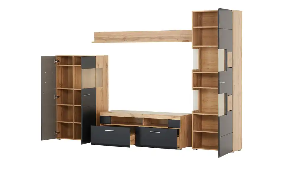 Wohnwand, geöffnet