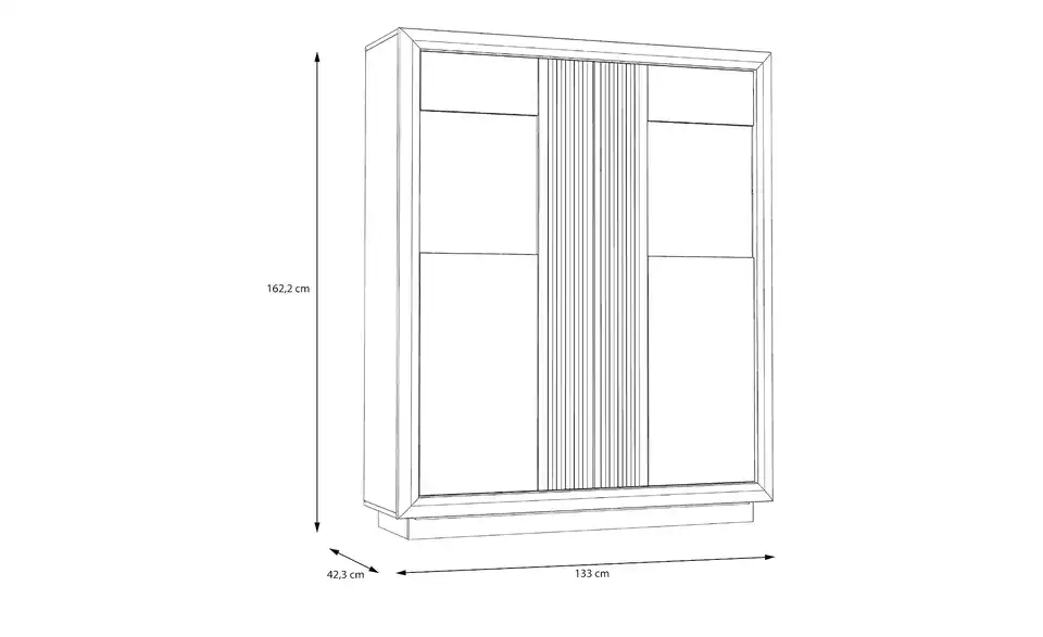 Highboard, Bemaßung