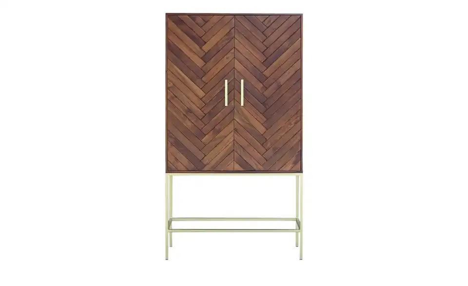 Highboard aus Massivholz, Frontansicht