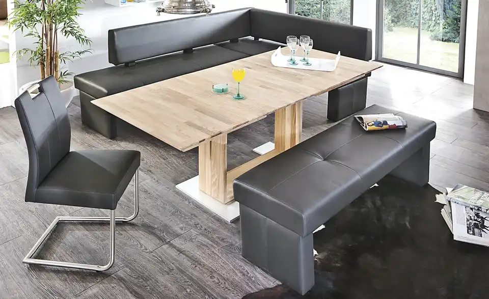 Woodford Eckbank Seta Kunstleder, in Wohnsituation