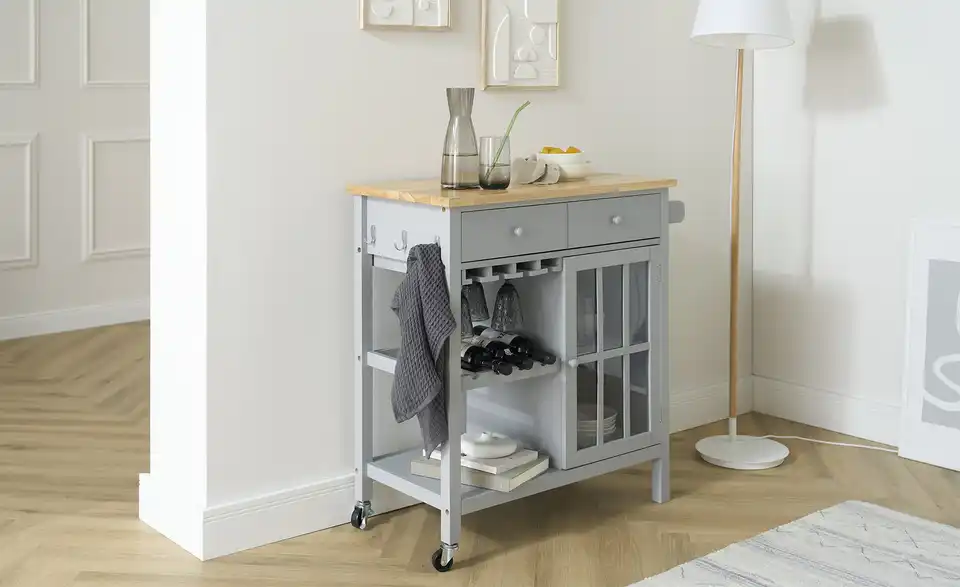 Servierwagen, in Wohnsituation