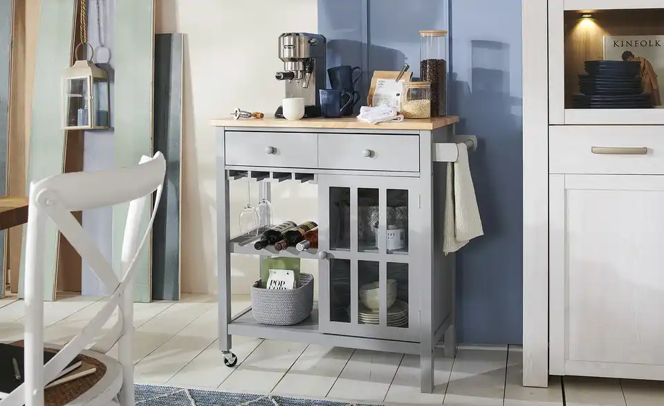 Servierwagen, in Wohnsituation