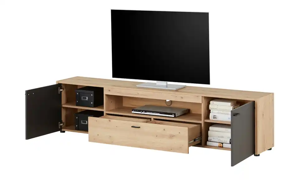 TV-Lowboard, geöffnet