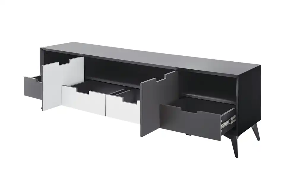 TV-Lowboard, geöffnet