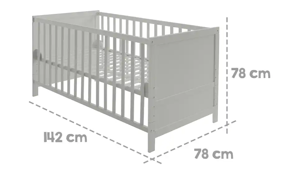 Roba Kinderbett, Bemaßung