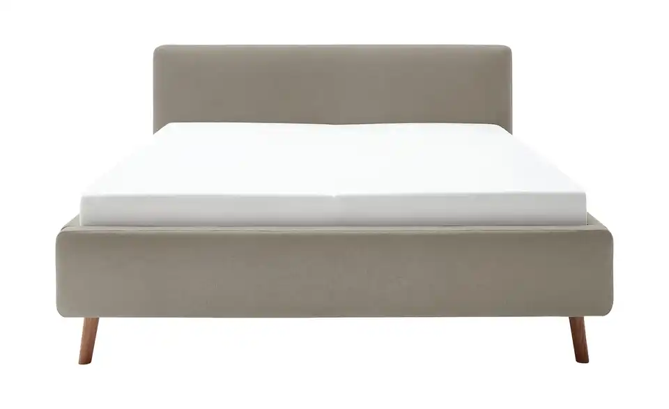 Polsterbett mit Bettkasten, Frontansicht