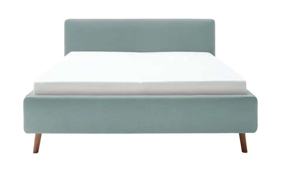 Polsterbett mit Bettkasten, Frontansicht