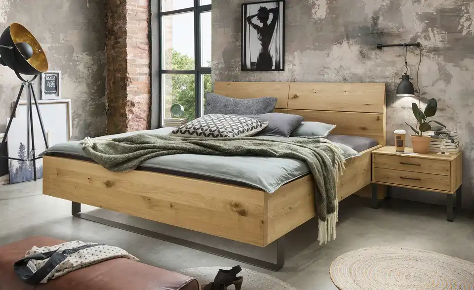 Woodford Bettgestell Smilla teilmassiv, in Wohnsituation