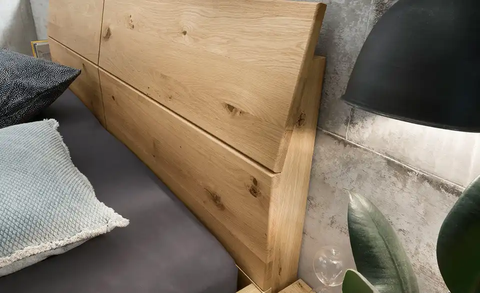 Woodford Bettgestell Smilla teilmassiv, in Wohnsituation