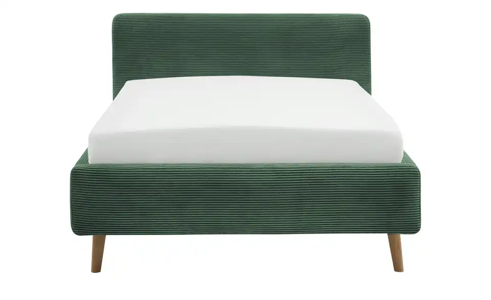 Polsterbett mit Bettkasten, Frontansicht