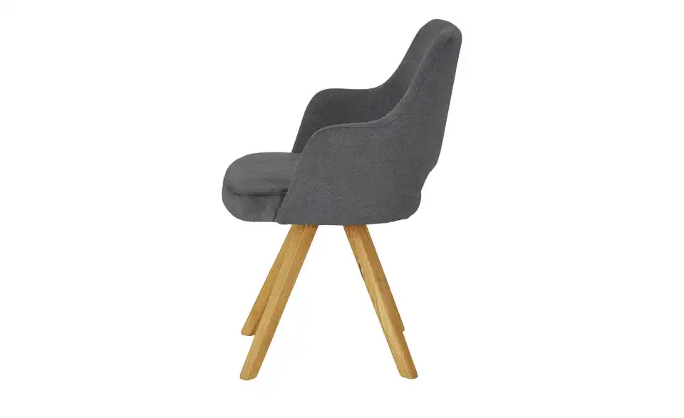 Woodford Armlehnstuhl Moreda mit Massivholzgestell, Profilansicht