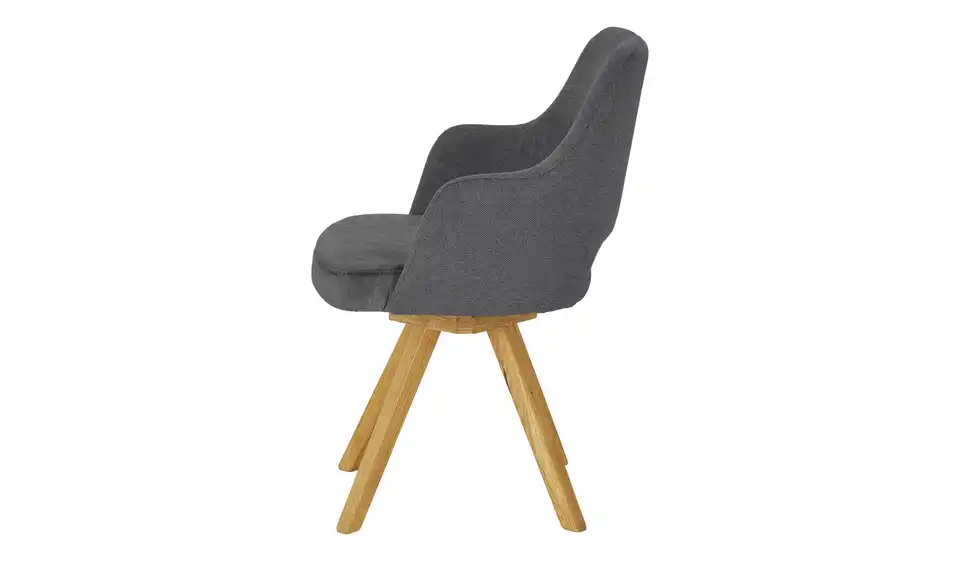 Woodford Armlehnstuhl Moreda mit Massivholzgestell, Profilansicht