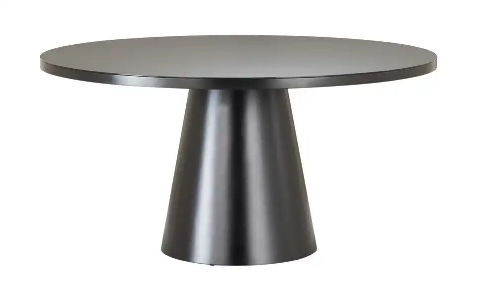 Esstisch mit Glastischplatte, Frontansicht