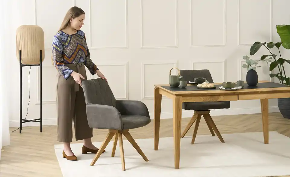 Woodford Massivholztisch Malta, in Wohnsituation