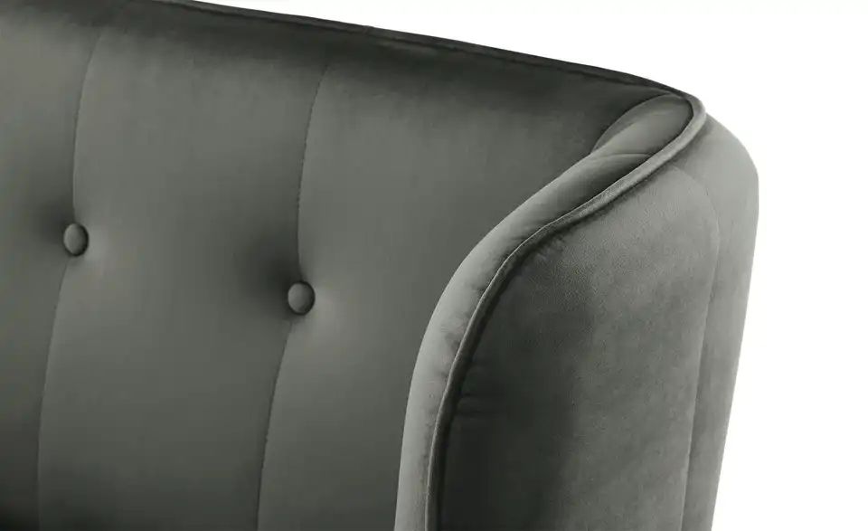 switch Küchensofa Samt Bella | Anthrazit, 158 cm