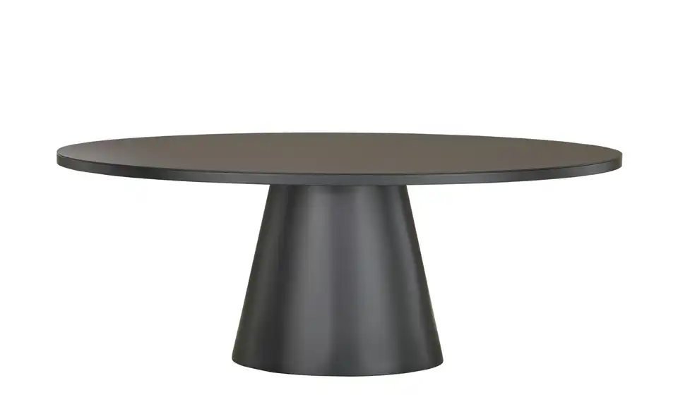 Esstisch mit Glastischplatte, Frontansicht