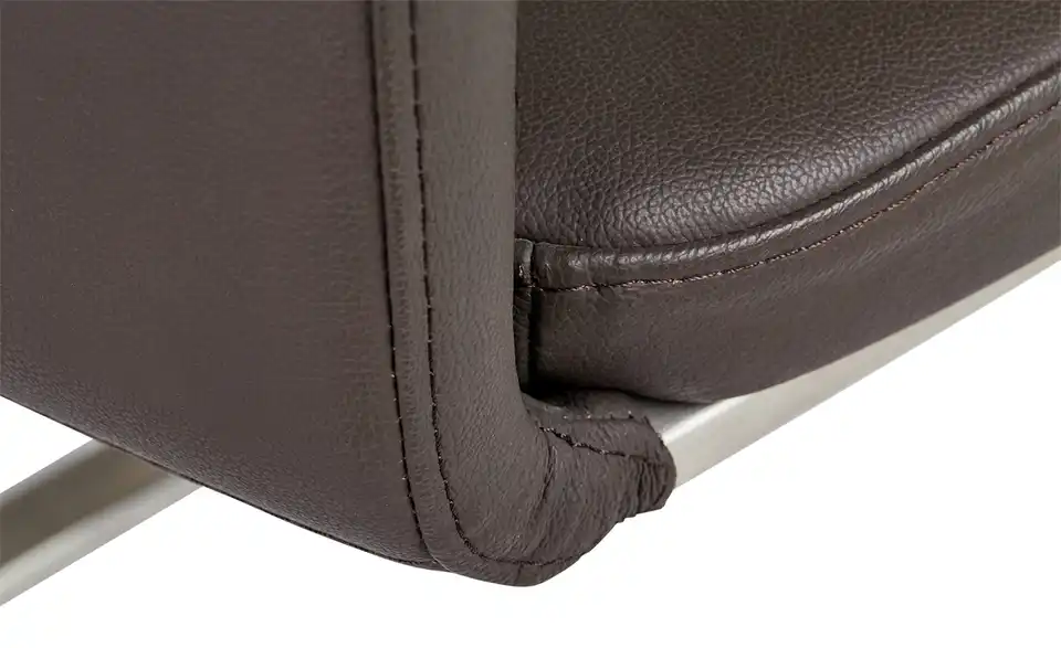 Primo Freischwinger Letitia mit Edelstahlgestell, Detailansicht