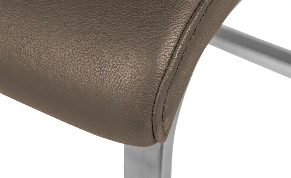 Primo Freischwinger Letitia mit Edelstahlgestell, Detailansicht