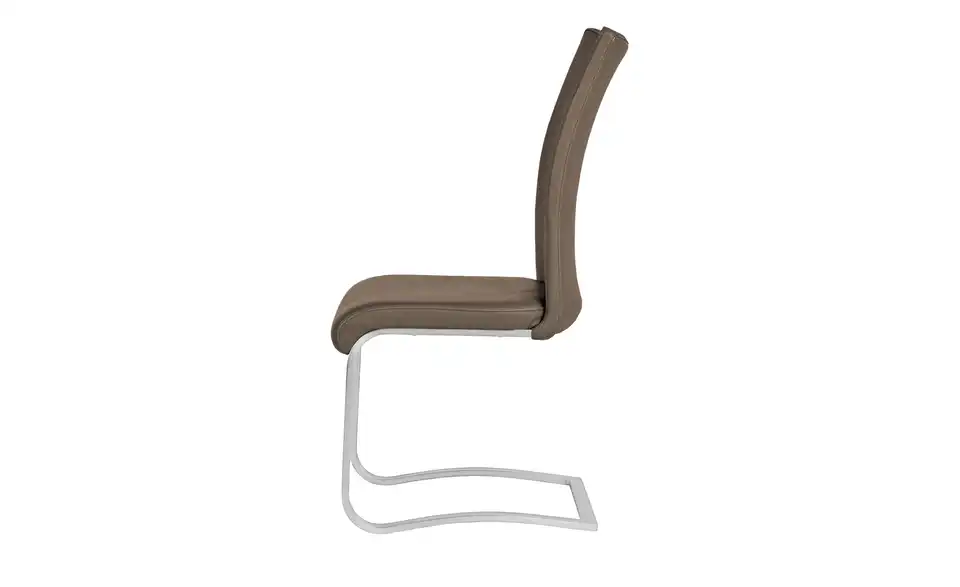 Primo Freischwinger Letitia mit Edelstahlgestell, Profilansicht