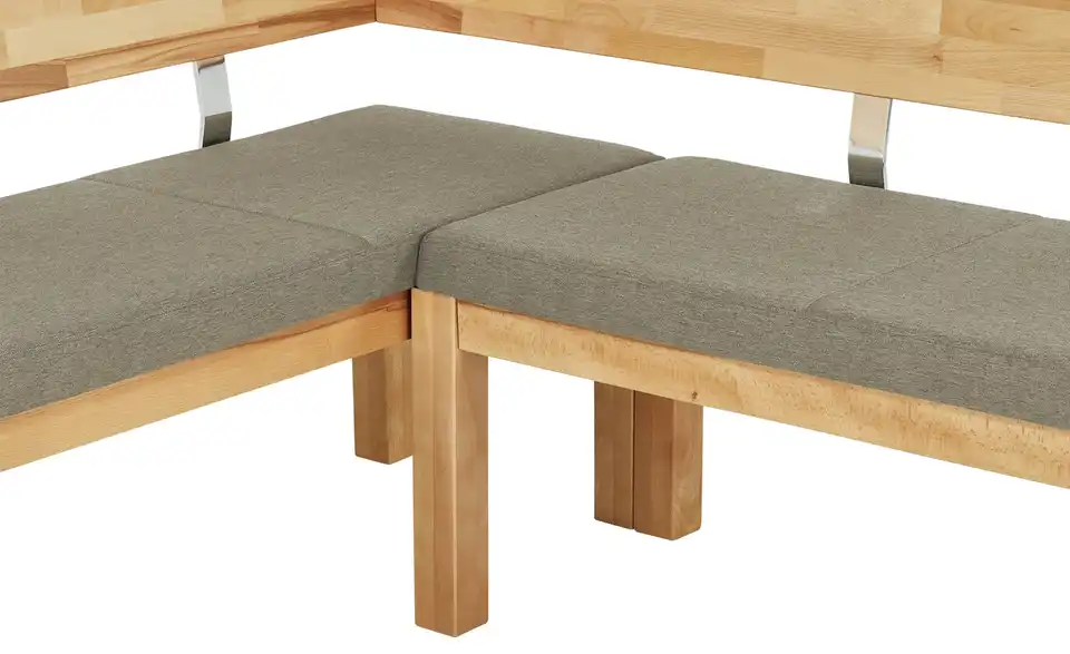 Woodford Eckbank Melia massiv, Detailansicht