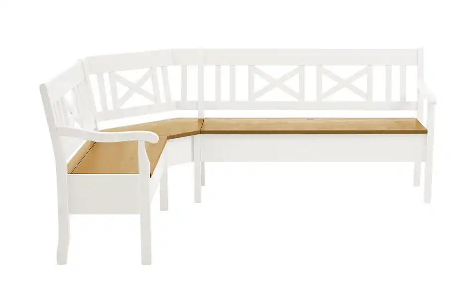 maison bleue Truheneckbank Florian massiv, Frontansicht