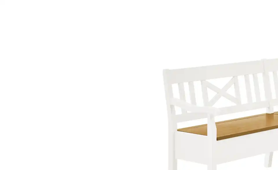 maison bleue Truheneckbank Florian massiv, Detailansicht