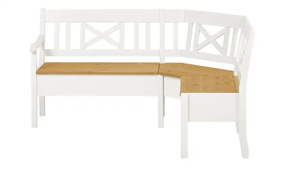 maison bleue Truheneckbank Florian massiv, Frontansicht