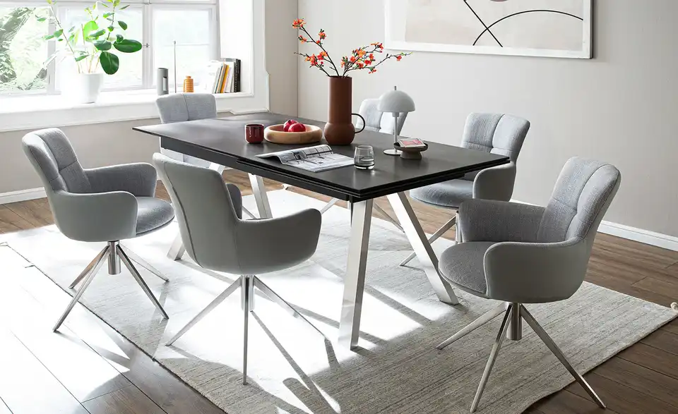 Keramiktisch ausziehbar, in Wohnsituation