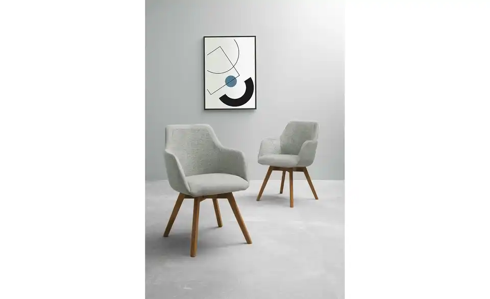 Dine + Mine Armlehnstuhl Corby mit Massivholzgestell, in Wohnsituation