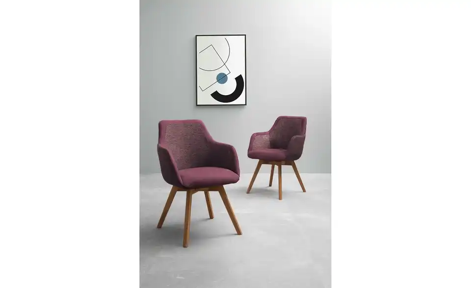 Dine + Mine Armlehnstuhl Corby mit Massivholzgestell, in Wohnsituation