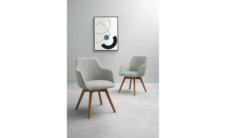 Dine + Mine Armlehnstuhl Corby mit Massivholzgestell, in Wohnsituation