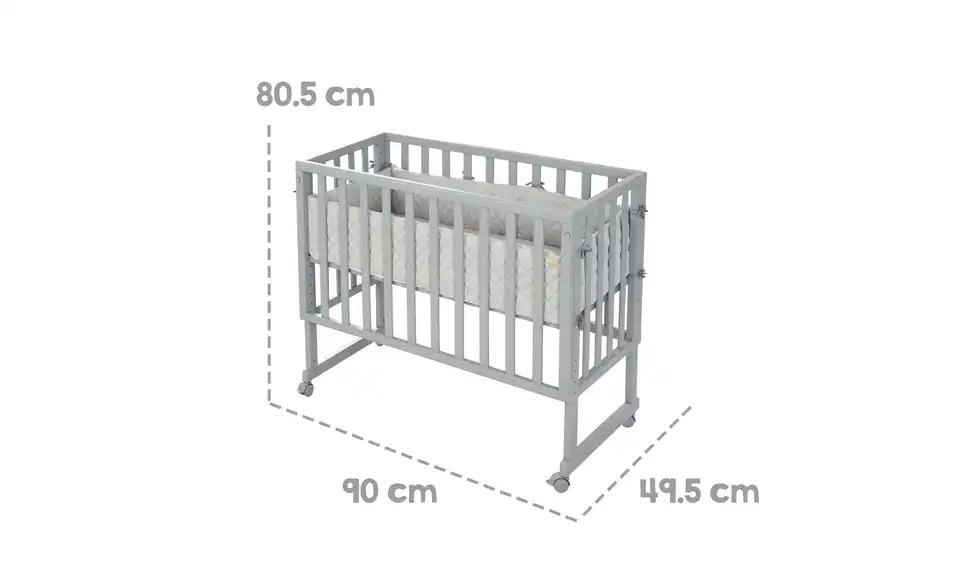 Roba Stuben- & Beistellbett, Bemaßung