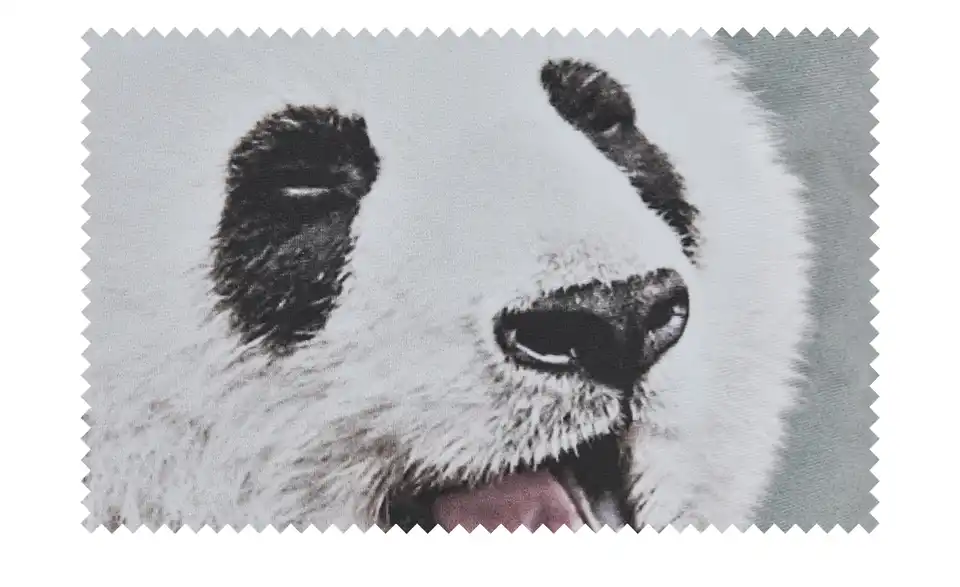 Dekokissen Panda, Stoffstruktur