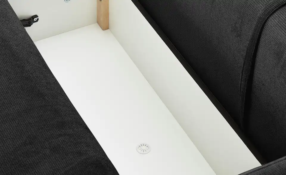 Ecksofa mit Boxspringpolsterung, Detailansicht