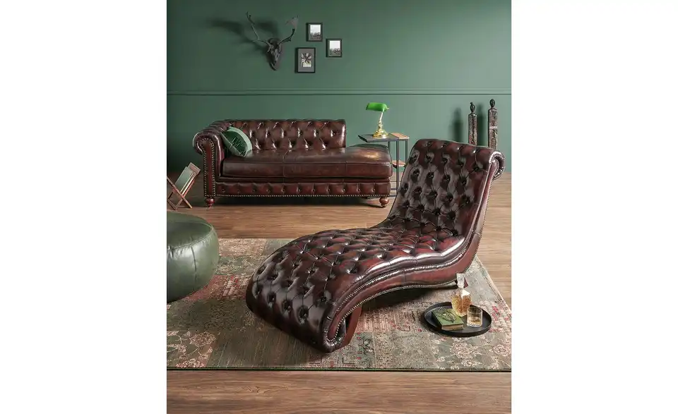 Primo Recamiere Chesterfield, in Wohnsituation