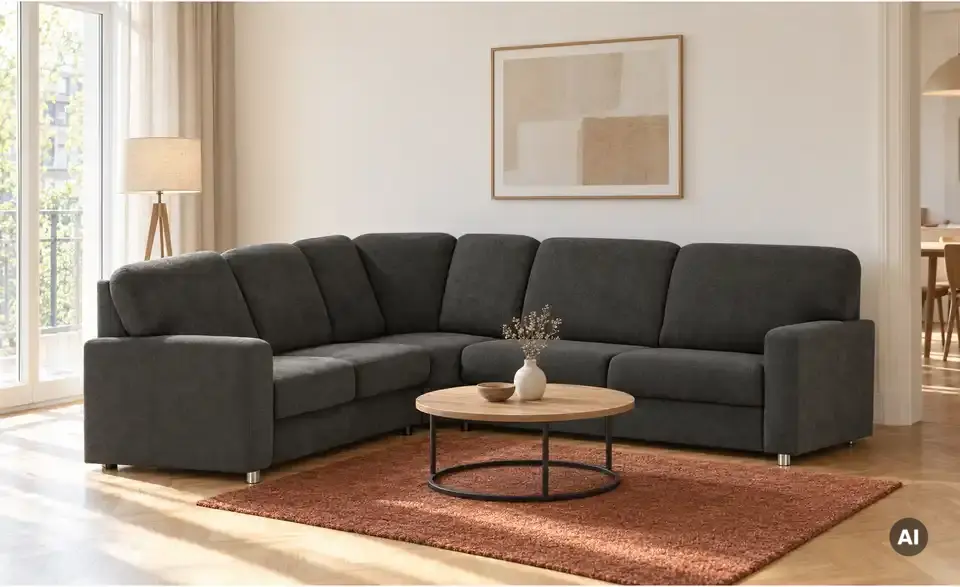smart Ecksofa Valencia, in Wohnsituation