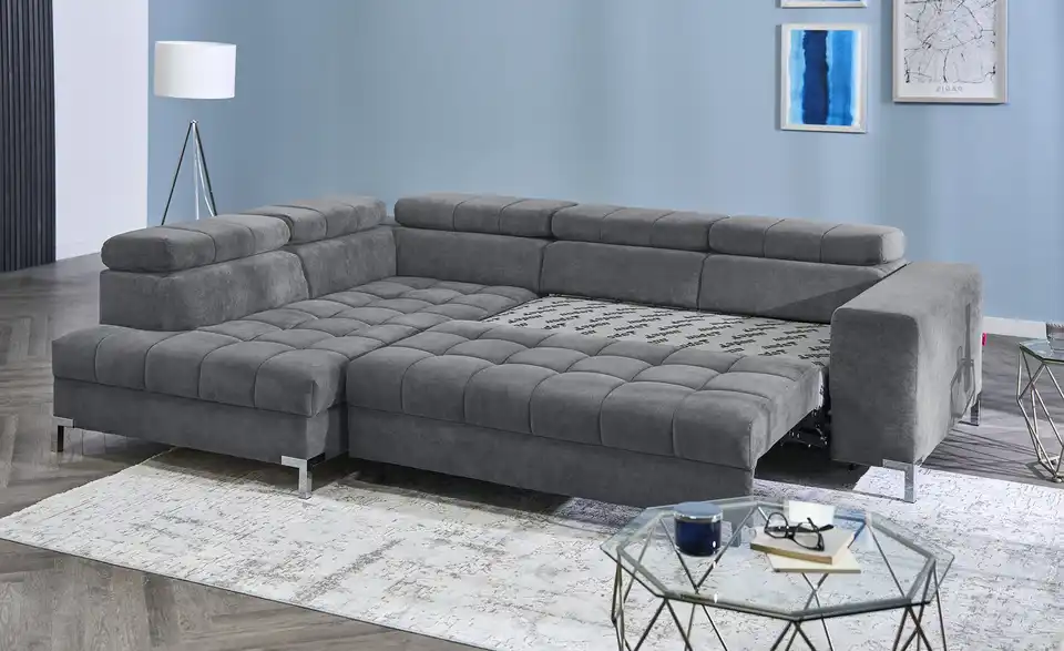 Ecksofa mit verstellbaren Kopfstützen, Funktionsansicht