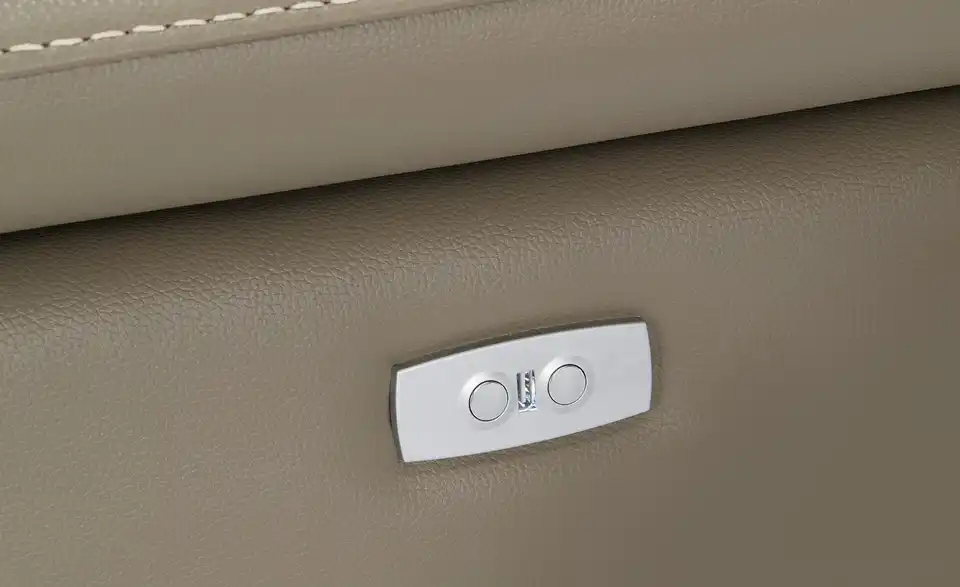 Primo Ecksofa Danae mit elektrischer Relaxfunktion, Detailansicht