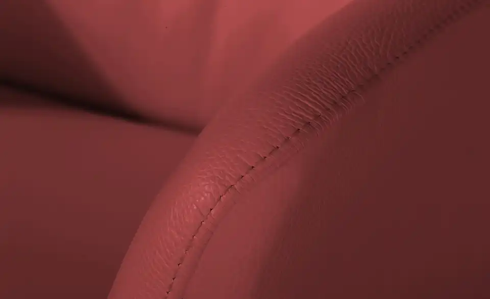 Nils Olsen Relaxsessel Leder Keno aus Echtleder, Naht