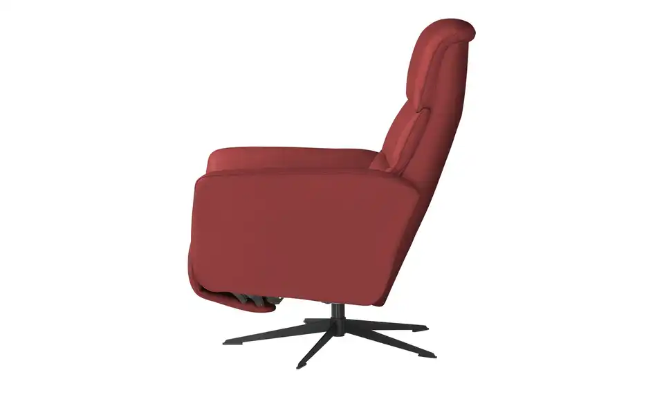 Nils Olsen Relaxsessel Leder Keno aus Echtleder, Profilansicht