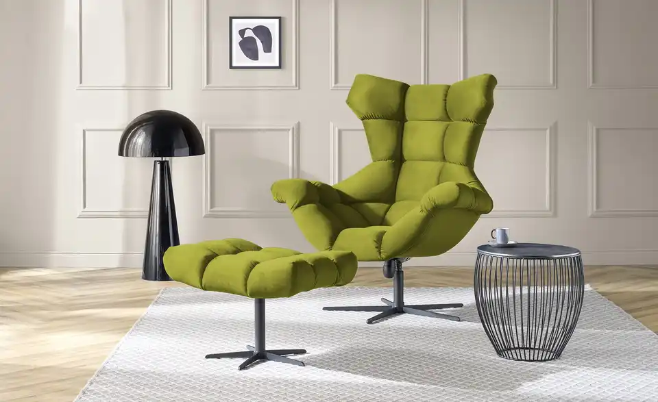 Twist Sessel Sensi aus Samt, in Wohnsituation