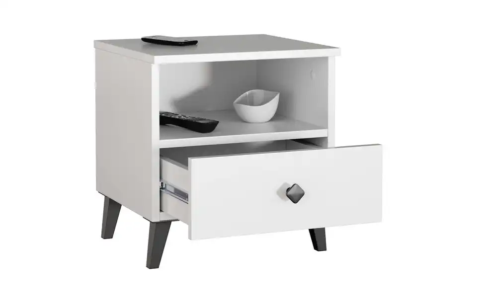 Nachttisch 40 cm breit, geöffnet