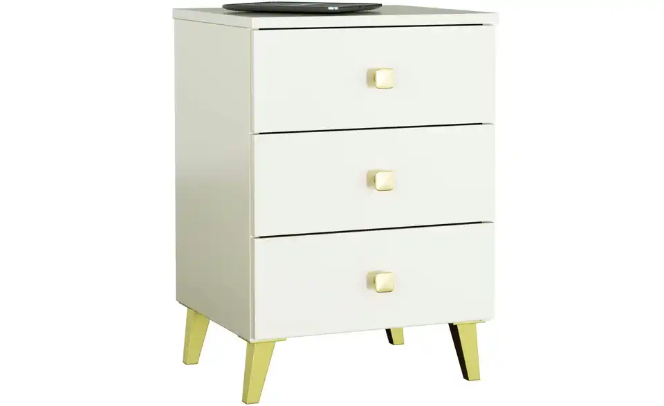 Nachttisch mit 3 Schubladen, Detailansicht