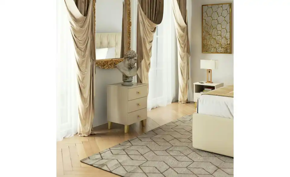 Nachttisch mit 3 Schubladen, in Wohnsituation