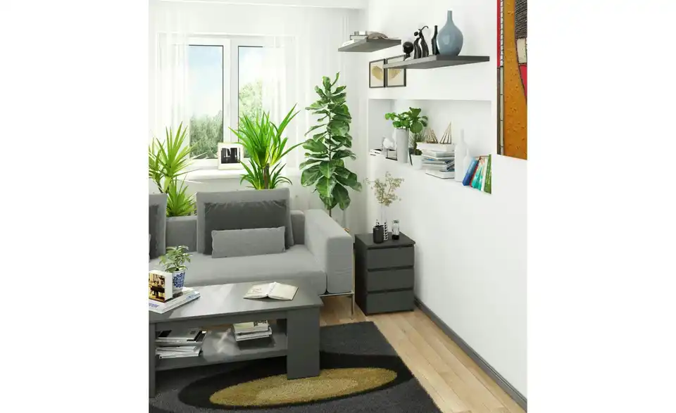 Nachttisch mit 3 Schubladen, in Wohnsituation