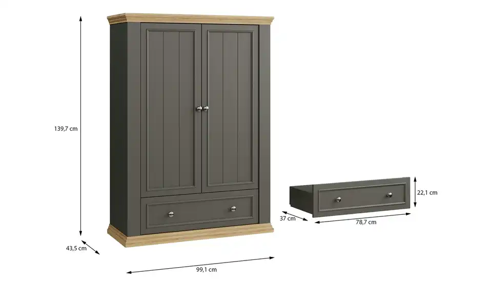 Wäscheschrank, Bemaßung