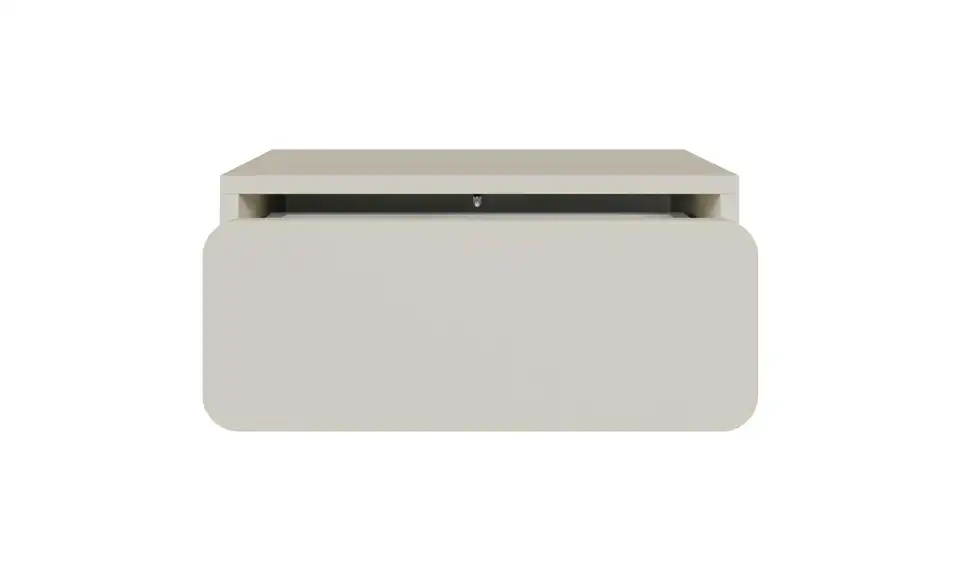 Selsey Nachtkommode hängend in beige, geöffnet