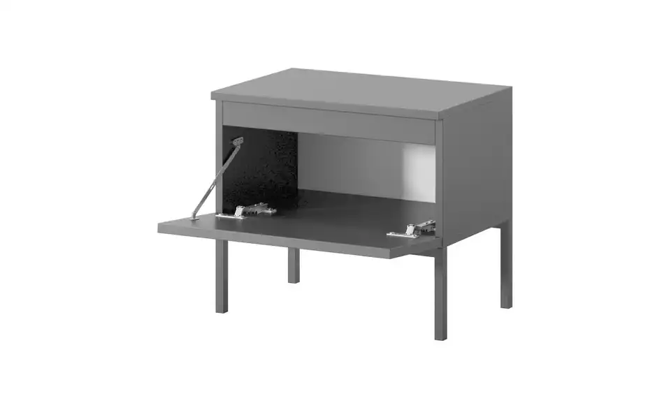 Selsey Nachtkommode mit Kufengestell, geöffnet